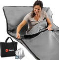LifePro RejuvaWrap Infrared Sauna Blanket for Detox & Relaxation – Low EMF Carbon Fiber Heating, 9 Temp Levels, 5 Colors – Portable Sauna Blanket Infrared with Waterproof Interior & Carry Bag