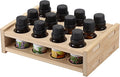12 Slots Essential Oils Holder Essential Oil Bottle Storage Rack for 5ml 10ml 15ml Makeup Display Stand for Perfume Nail Polish Shelf Tabletop