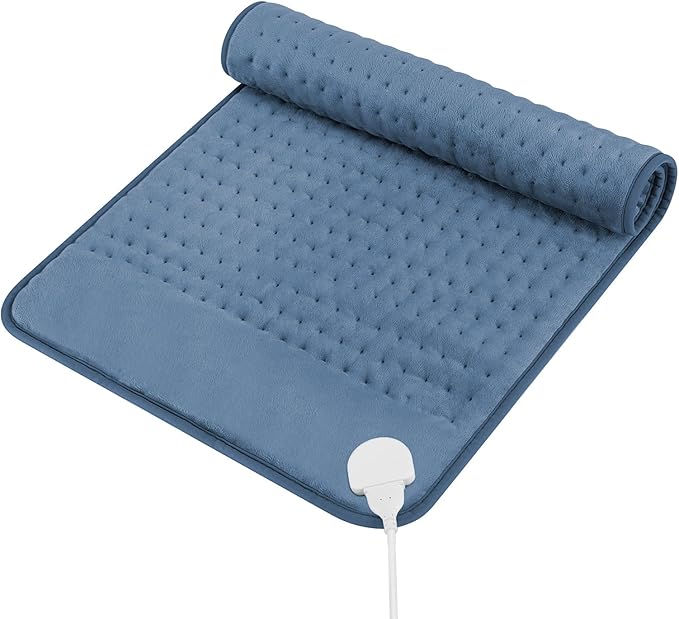 Large Heating Pad for Back Pain Relief, Electric Heating Pad for Neck and Shoulders, Auto Shut Off, Fast Heat, Christmas Gifts for Women Men, Birthday Gifts for Mom Dad (17'' x 33)
