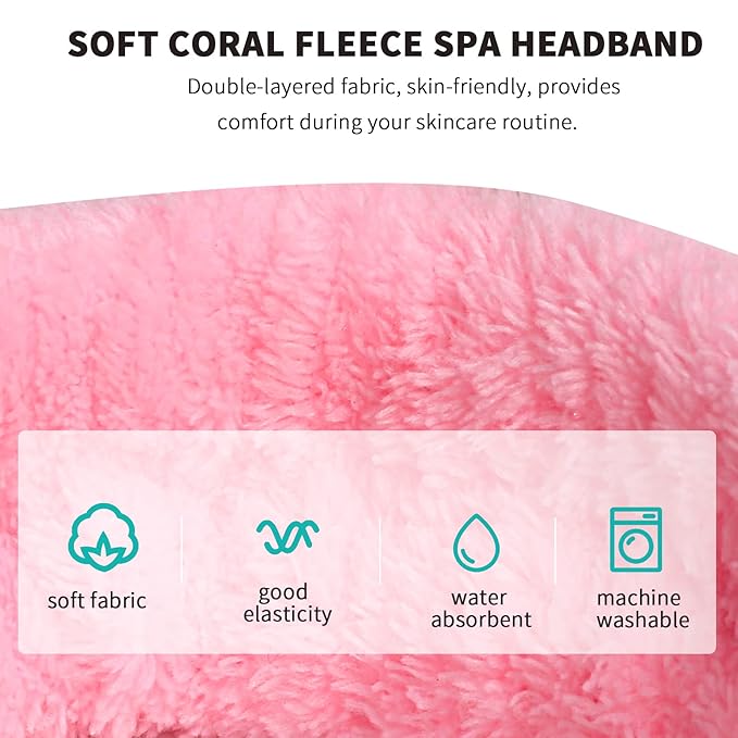 WSYUB Spa Headband, Makeup Headband for Washing Face, Bow Headbands for Women, Skincare Headbands,Easter Basket Stuffers