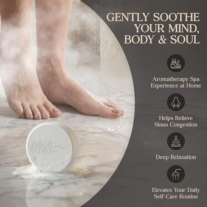 Shower Steamers Aromatherapy 6 Pack – Relaxation, Self Care, Stress Relief, Spa Gifts for Women & Men (Hinoki & Sandalwood) Mother’s Day Gifts for Mom, Wife from Husband, Grandma, Daughter and Sister