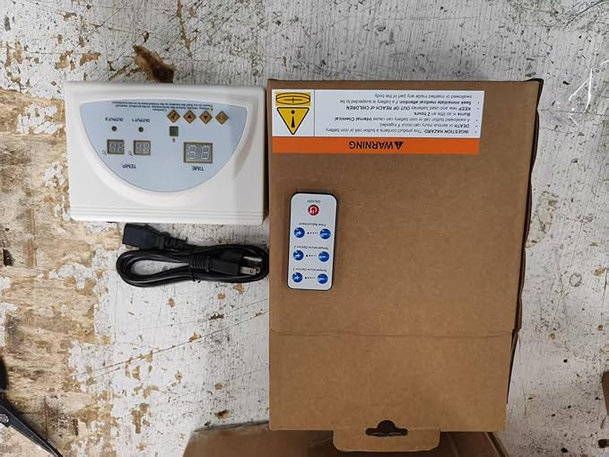 Infrared Sauna Blanket Controller, Digital Heat 2 Zone Sauna with Remote Control, Professional Detox Anti Ageing Beauty Machine, Sauna Blanket Replacement Parts (NOT Included Blankets)