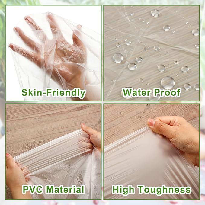 Teling 150 Pcs 60 Pcs Disposable Sauna Blanket Liners, 47x83 Inch Plastic Sheets for Body Wrap, Spa, Beauty Salon, Far Infrared Sauna, Hygienic Disposable Spa Accessories