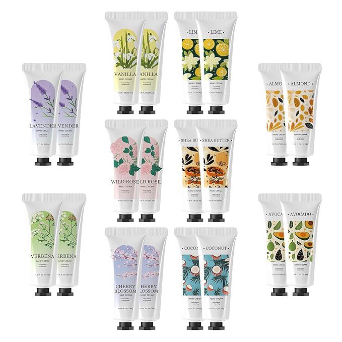 Green Canyon Spa Hand Lotion 20 Pack Mini Lotion Hand Lotion Travel Size Creams & Lotions Set Bachelorette Party Favors Small Gifts for Women Mothers Day Gifts