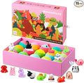 Jungle Adventure Bath Bombs for Kids – 15 Scented Fizzy Bath Bombs with Surprise Land Animal Toys Inside, Colorful Bath Time Fun Gift Set, Gentle & Child-Safe, Perfect for Summer Fun & Birthday Gifts