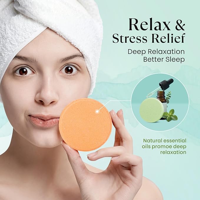 Shower Steamers Aromatherapy – Mothers Day Gifts for Mom, Birthday Gifts for Women Wife Teen Girls Mom, Natural Essential Oils Bath Bombs for Self Care Relaxation Home SPA