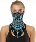 YAYOUREL Neck Gaiter Face Mask Bandanas for Men Women UV Face Scarf Cover Ear Loop Hole Facemask for Fishing Running Cycling