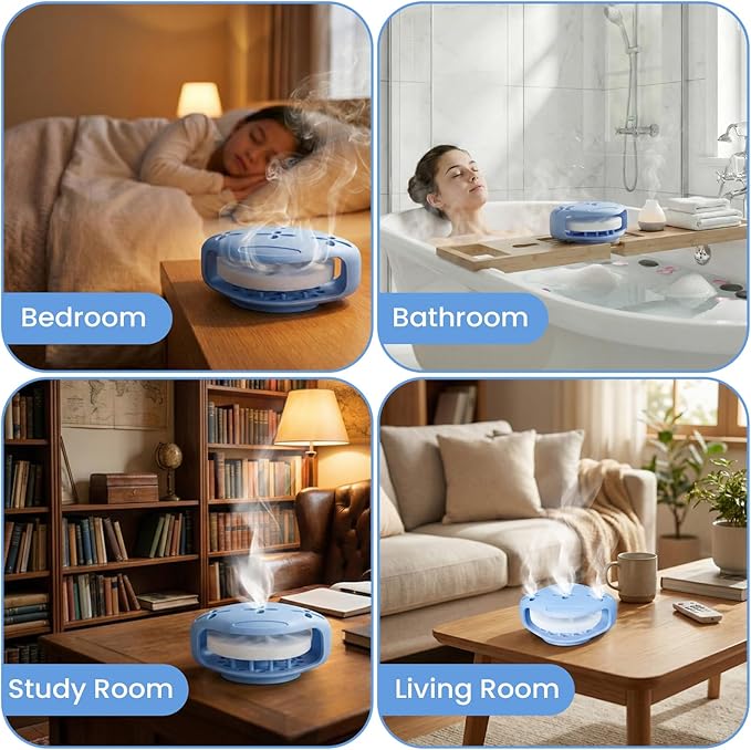 Shower Steamer Tray & Holder with Suction Cup – Non-Slip Silicone Molds for Aromatherapy Shower Steamers (2, Blue)