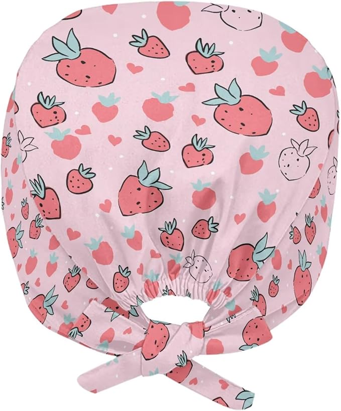 JoyLamoria Novelty Printed Cap with Sweatband Women Men Adjustable Tie Back Hats for Paiting