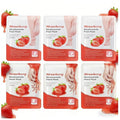6-Pack Strawberry Nicotinamide Hand & Foot Mask (3 Hand/3 Foot,) - Home Spa Experience with PAS for Hands & Feet - Hydrating & Moisturizing, Strawberry Scent for Dry Rough Skin