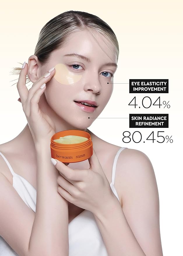bewants Deep Toning Glutathione Eye Serum Patch | Korean Retinol and Caffeine Eye Patches | Advanced Glutathione Skincare Gel Patch | 60 Undereye Mask Patches | Mothers Day Gift