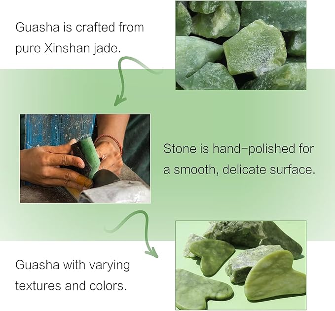 huefull Gua Sha Facial Tool for Face and Body, Gua Sha for Self Care, Guasha Tool Tensions Relief and Reducing Puffiness,Self Care Gifts for Woman/Men, Skin Gifts