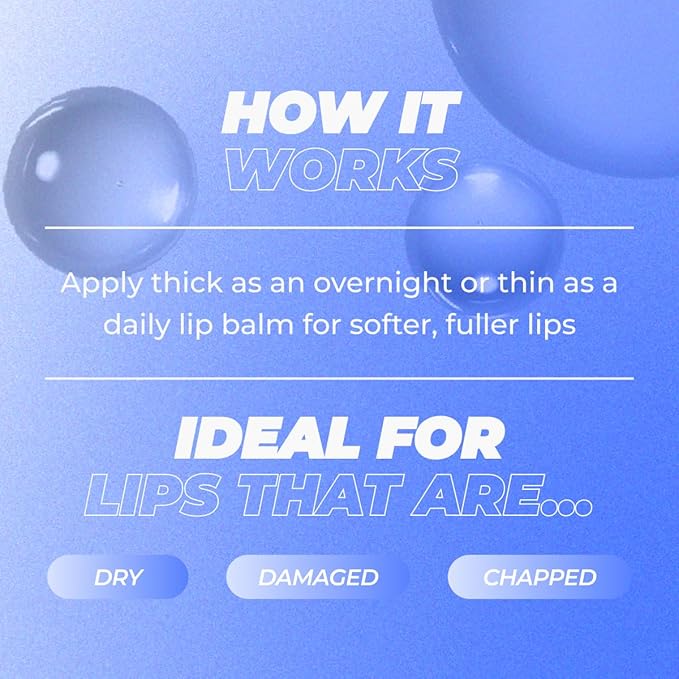 Vitamasques Lip Butter Balm Vanilla Creme, Korean Lip Balm - Peptide Lip Treatment - Lip Balm Hydrating - Light Tinted Lip balm - Made in Korea - 0.33 fl.oz
