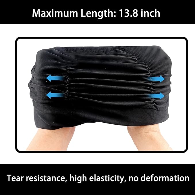 Swim Caps for Women Swimming,1 Pcs Fabric Nylon Cloth Swim Cap, Comfort Pleated Swimming Cap for Long Hair, Not Waterproof Elastic Bathing Caps, Swim Hat Keep Hairstyle Unchanged