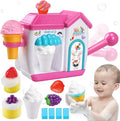 Gretex Toddler Bath Toys for 3 4 5 6 7 8 Years Old Girls, Bubble Ice Cream Maker Bath Toy, Shower Toys, Toddler Bath Toys Age 2-4, Bathtub Bubble Machine, Toy for 3 4 5 6 7 8 Years Old Boys Girls