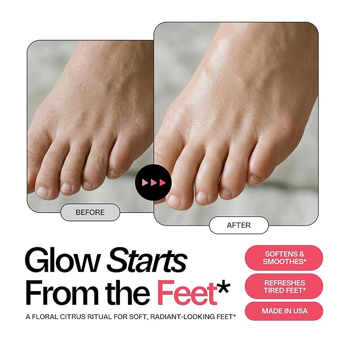 Pink Bloom Foot Soak with Pink Himalayan Salt & Grapefruit - Refreshing Citrus Blend to Soften & Renew Tired Feet - Natural Spa Care - 1lb