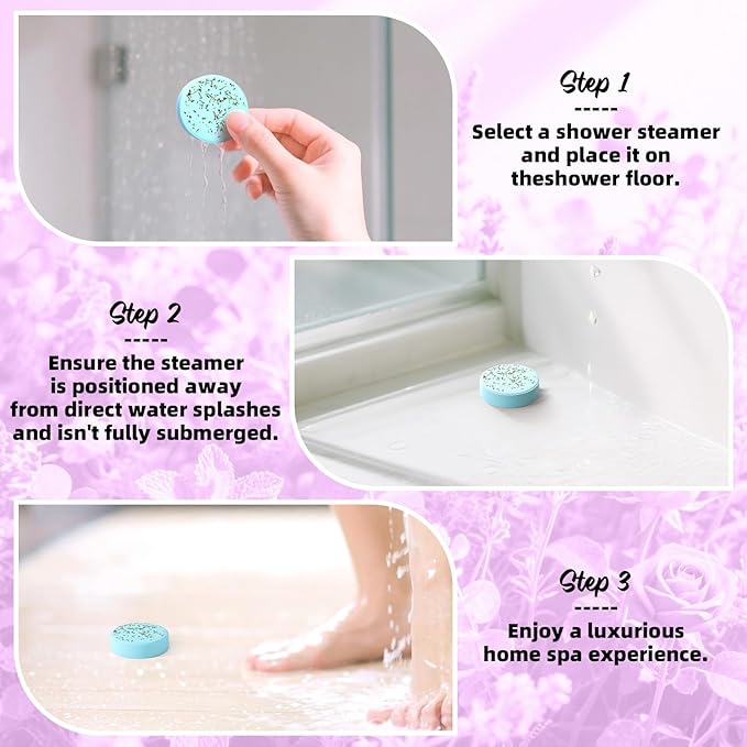 Shower Steamers Aromatherapy -8 Pack Gifts for Women Shower Bombs Tablets,Self Care Relaxation Home SPA ，Easter Basket Stuffers Gifts for Women Adults Her Mom Him Men with Natural Essential Oils