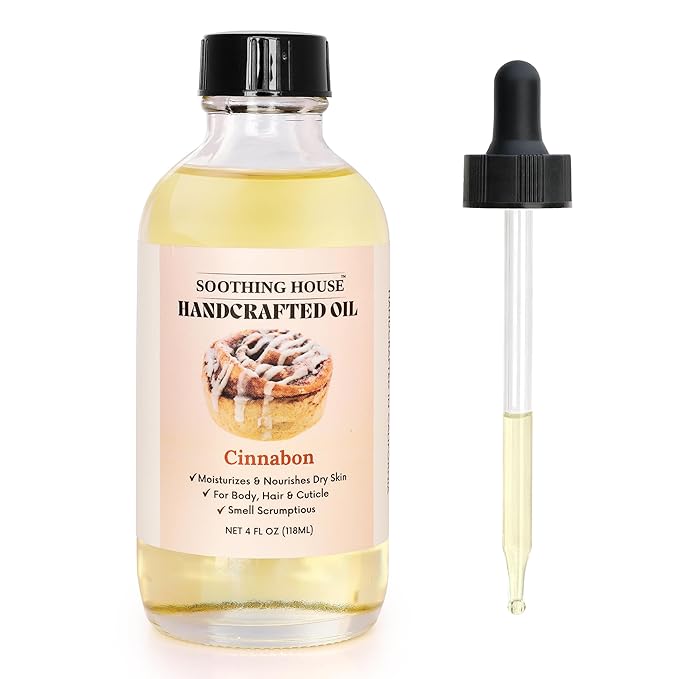 Cinnabon Body Oil - Moisturizing Body Oil for Soft, Smooth, Radiant Glowing Skin (4 fl oz)