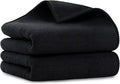 UNIMADE Salon Towels 2 Pack, Microfiber Barber Towels Bulk, (16x29 inches) Hair-Drying Cloth Super Soft Black Hand Cloth for Gym, Bath, Spa Use and Home Beauty Care(Not Bleach Proof)