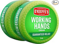O'Keeffe's Working Hands Hand Cream for Extreme Dryness - 3.4 oz Jar (2 Pack) - Repairing Skincare for Cracked, Dry Hands