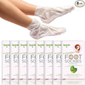 SpaLife Moisturizing Foot Sockies | Mothers Day Gifts & Foot Mask For Dry Cracked Feet | Tea Tree Oil Softening Booties | Callus Remover Alternative | Self Care Gifts for Women | 8 Pack