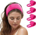 TopTie 4PCS Spa Facial Headband Skincare Makeup Head Wrap Adjustable Terry Cloth Head Band for Washing Face