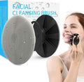 BEAUTAIL Silicone Face Scrubber 2 Pack, Manual Facial Cleansing Brush, Gentle Face Exfoliator for Sensitive Skin, Skin Care Exfoliating Face Brush for Men and Women, Black+Starlight