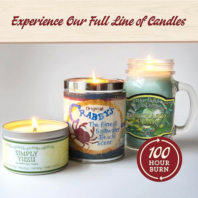 Our Own Candle Company, Butt Naked Scented Mason Jar Candle, 100 Hour Burn Time, 13 Ounces