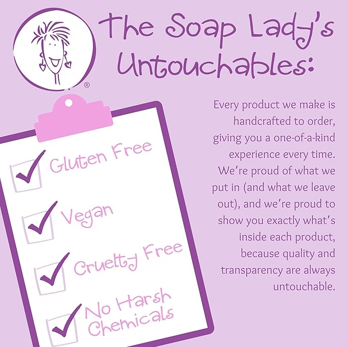 The Soap Lady Seasonal Bath Bombs - Berry Peppermint, Blackberry Lemon, Grapefruit Orange & Rose Lavender - 4 Pack