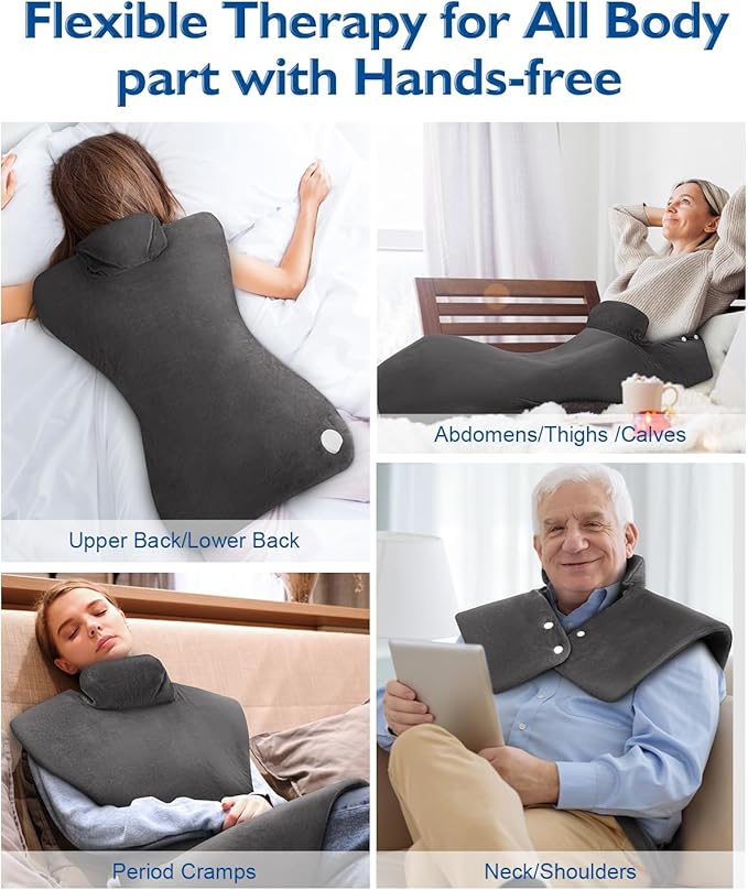 Mothers Day Gifts, Heating Pad for Neck Shoulders Back, Large 24''*37'' Heat Pad for Full Body, Electric Heated Pad for Seniors Edlerly, Birthday Gifts for Women Men Mom Dad Wife Husband