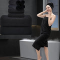 8 Piece Bathroom Towel Set Black |2 Oversized Large Bath Towels Sheet,2 Hand Towels and 4 Washcloths| 600GSM Ultra Soft Luxury Premium Towel Set Highly Absorbent Quick Dry Hotel Towel Collection