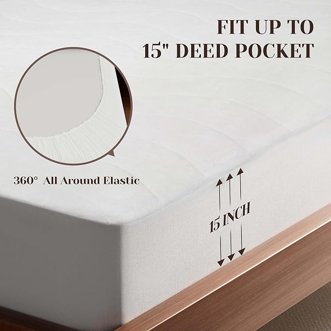 GOTCOZY Multi-Zone Heated Mattress Pad King Size - Electric Mattress Pad Fit up to 15" with 10 Heat Setting & 12 Hour Auto Off, Independent Body & Feet Heating, Machine Washable（Bleach）