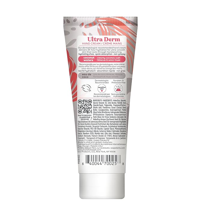 eos Shea Better Hand Cream - Coconut Hand Lotion and Skin Care | Instant Hydration + Lasting Protection | 2.5 oz,(Pack of 2)