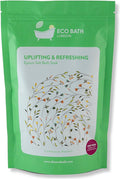 Eco Bath London Uplifting and Refreshing Epsom Salt Bath Soak 1kg - Magnesium Bath Salts with Citrus Essential Oils for Energizing Spa Soak, Made in UK, Self Care Gift