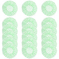 18 Pack Shower Caps for Women,Waterproof Reusable & Disposable Adjustable Bath Caps For Spa Long Hair Travel Saunas (Green)