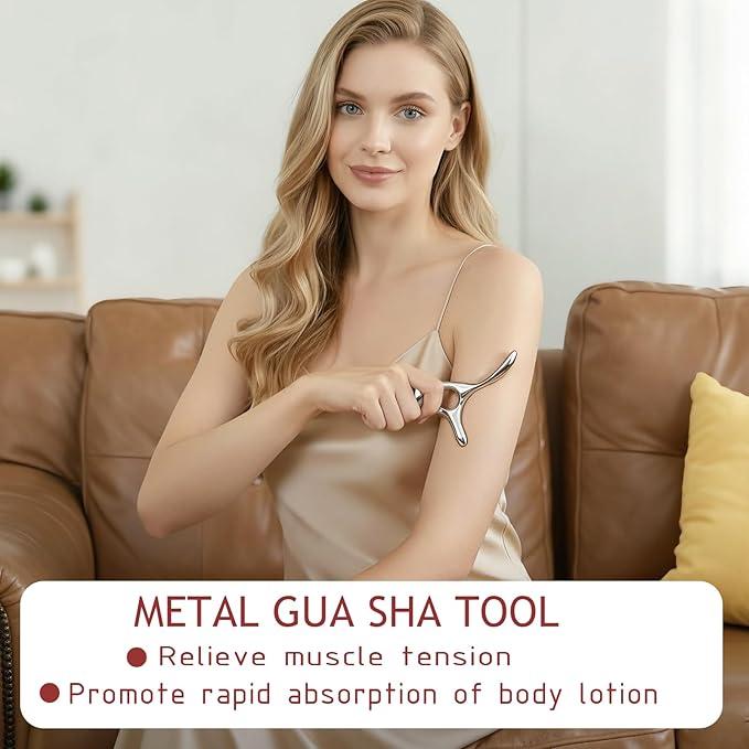 BYYDDIY Women's Facial Lifting and Body Massage Tool, Gua Sha Trigger Point Massage Tool - Thumb Protector, Deep Tissue Massage, Muscle Scraper Tool (s.T)