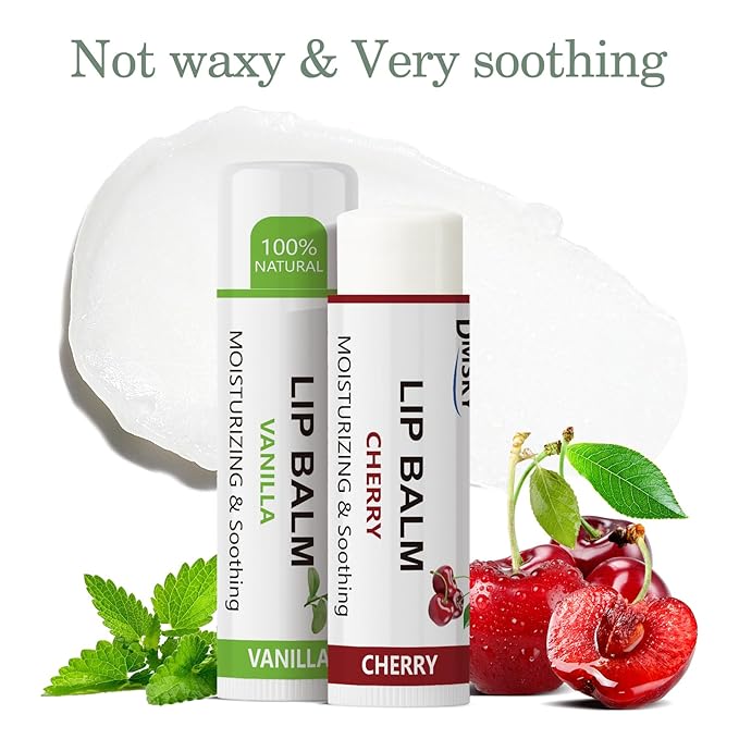 Dmsky Fruit Lip Balm Bulk - Hydrating for Men, Women, Kids - 0.15 Oz, 20 Count (Pack of 1)