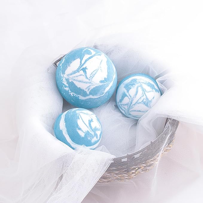 Bath Bombs for Women Spa Gift Set with Peppermint and Rose Milk Essential Oils Sea Salt Relaxing Birthday Gift for Her Bubble Bath Skincare Relaxation Aromatherapy Gifts 2 Pack