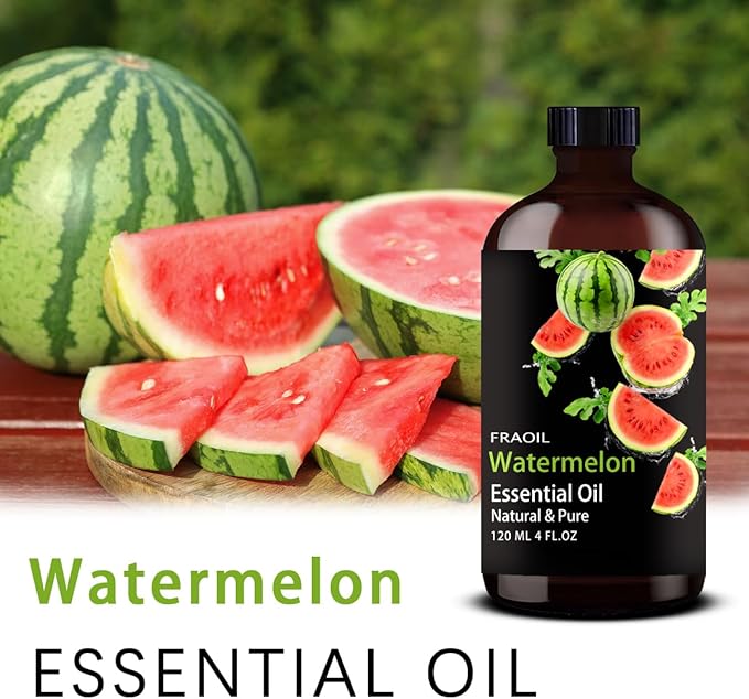 Watermelon Essential Oil, Watermelon Oil 4 Fl Oz 120ML for Diffuser Humidifier Yoga Cleaning DIY Candle Soap Making Essential Oils