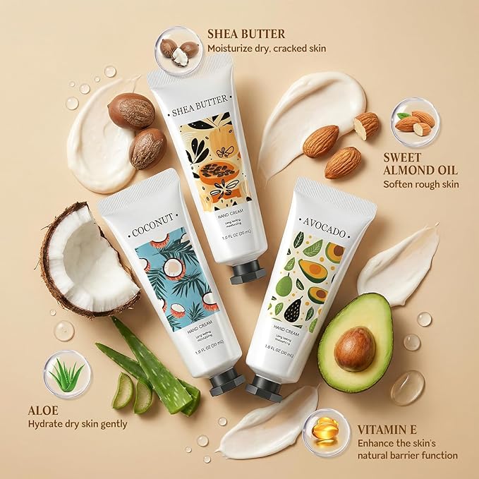 spa luxetique 50 Pack Hand Cream for Dry Cracked Hands,Mini Hand Lotion Travel Size for Women,Small Bridesmaid Proposal Gifts,Bulk Teacher Appreciation Gift Set,Bachelorette Party Favors