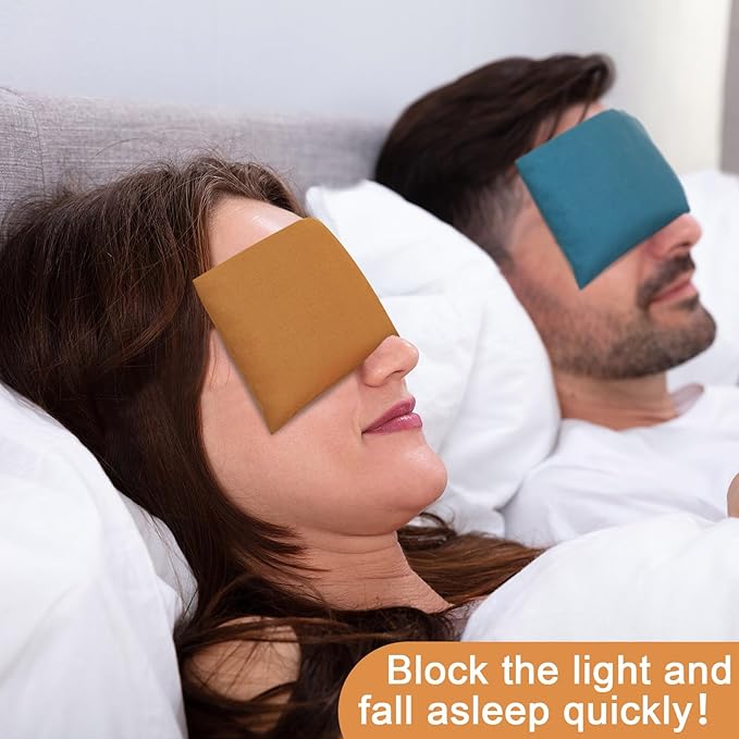 SmoothNovelty 6 Pack Washable Cotton Eye Pillow Case Removable Unscented Zippered Eye Pillow Cover 9.06 x 4.53 Inches for Yoga Relaxation Sleeping Meditation Spa Migraine Relief Massage Accessories