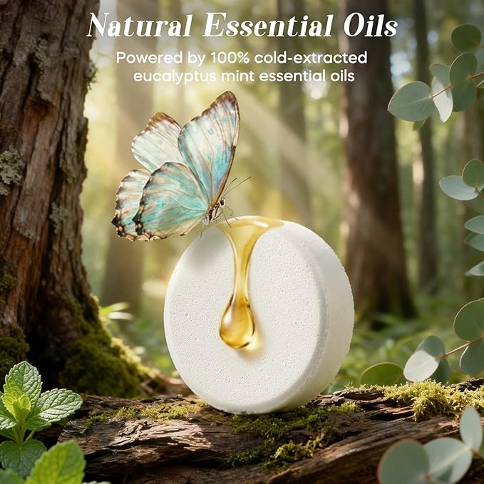 Shower Steamers Aromatherapy 15 Pack, Mom Gifts for Mothers Day,Eucalyptus & Mint Shower Bombs with Natural Essential Oils, Quick Sinus Relief Nasal Congestion, Relaxation Home Spa Gifts for Women Men