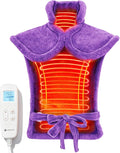 CooCoCo Back Heating Pads for Women Grandma, FSA Eligible Heat Pad for Back Pain Relief, Cute Heat Pad with 6 Heat Levels, Mothers Day Gifts & Birthday Gifts for Mom, HSA Store Approved Items, Purple