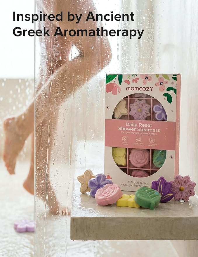 Momcozy 14-Pack Shower Steamers with 7 Floral Scents, Mothers Day Gifts, Gifts for Women, Wife, Girlfriend & Mom, Bridal Shower, At-Home Spa Aromatherapy for Daily Showers, Stress Relief