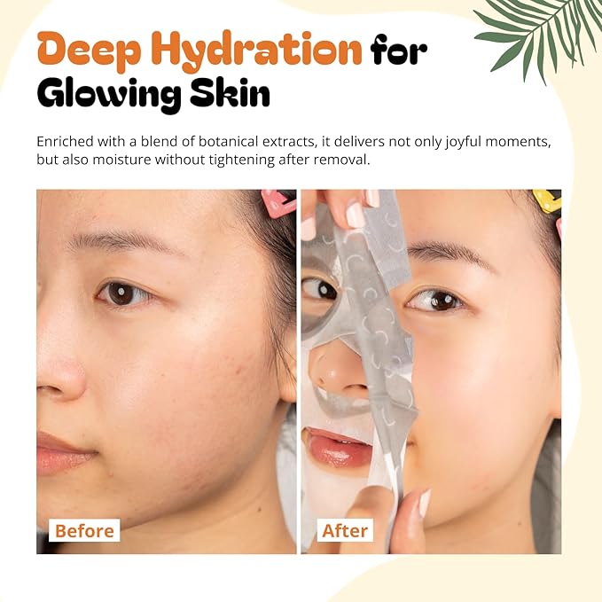 Epielle Character Face Mask Mystical Safari 12 Pack, Fun & Effective Korean Skin Care, Spa Party Favors, Mothers Day Gifts, Birthday Gifts for Women, Self Care Gifts