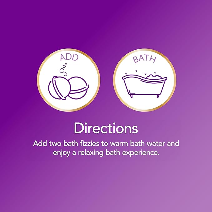 Calgon Bath Fizzies, Lavender & Honey, 8 pcs