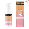 Neutrogena Invisible Daily Defense Broad Spectrum SPF 60, Antioxidants for Skin Glow, Hydrating Face Sunscreen Serum, Water Resistant (80 minutes), Oil-Free, Fragrance Free, Non Comedogenic, 1.7 Fl Oz