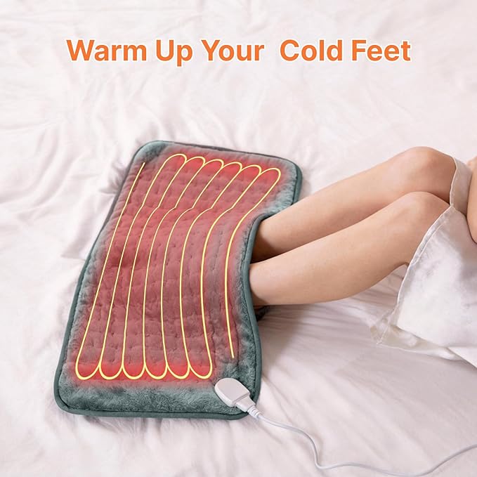 Heating Pad for Back & Period Cramps, Christmas Birthday Gifts for Women, Men, Mom, Dad, Portable Electric Heating Pad for Neck and Shoulders and Back, Mothers Father Day Gifts, Mom Birthday Gifts