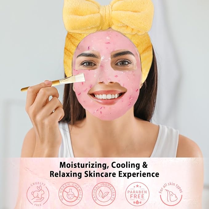 Pjordo Jelly Masks Set for Facials Professional Spa,10 Pack Jelly Mask Powder with Mixing Bowl Set, Peel Off Hydrojelly Mask for Hydrating, Nourishing & Soothing, Gifts for Women
