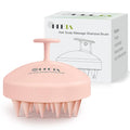 HEETA Scalp Scrubber Shampoo Brush, Scalp Massager Tool for Hair Growth, Soft Silicone Bristles for Dandruff Removal Wet Dry Use Women Men Kids Pet, Fit All Hair Types Care, Pink